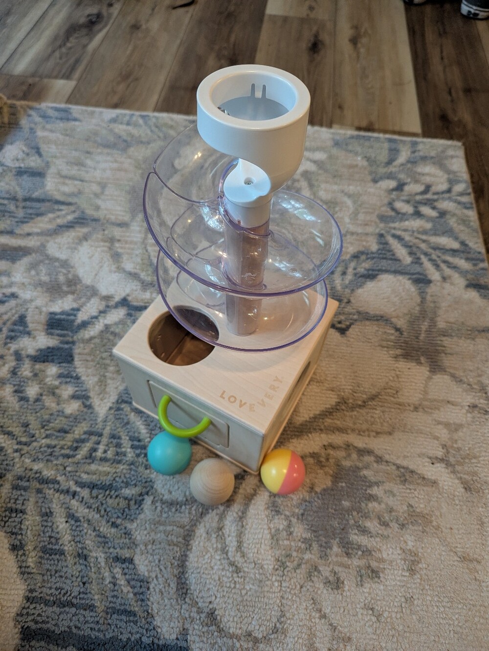 Lovevery Hid And Seek Ball Slide Montessori Wooden Toy